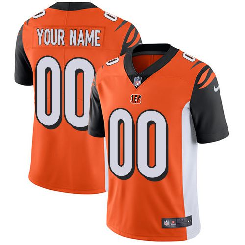 Nike Cincinnati Bengals Orange Men Customized Vapor Untouchable Player Limited Jersey